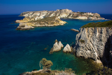 Mare incantato nelle splendide isole Tremiti, parco nazionale del Gargano, Puglia, Italia