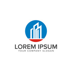 building logo. Architectural Construction and Real Estate logo design concept template