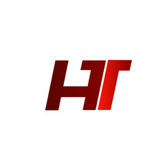 Fototapeta premium letter ht logo design concept template