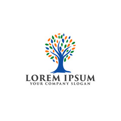 tree natural logo. Environmental and Green Landscaping logo design concept template