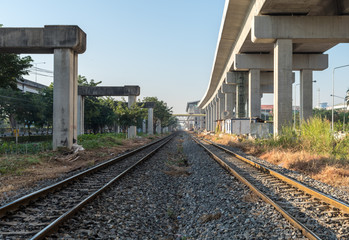 Naklejka premium railway train