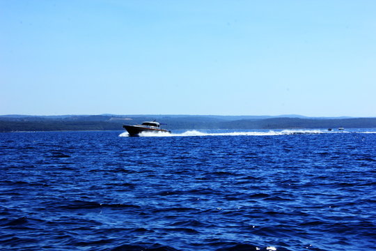 seascape with boat