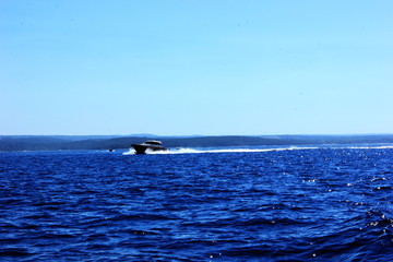 seascape with boat