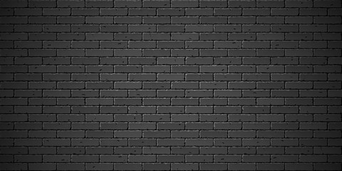 Black brick wall texture 