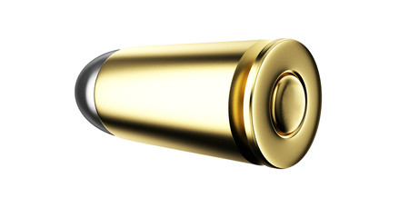 Set of ammo shells. 3d image isolated on white