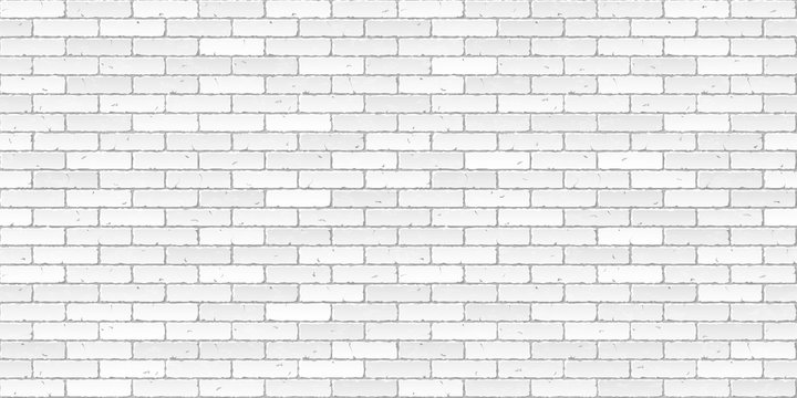 White brick wall texture seamless illustration