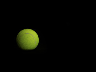 Tennis ball background and space for text