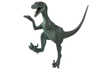 velociraptor attack mode 3d rendering