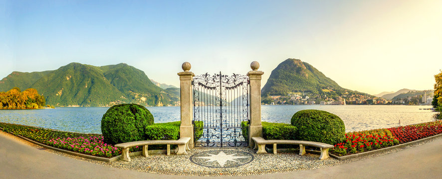 parco civico, Lugano, Luganer See 