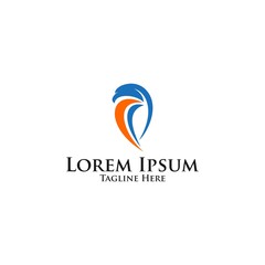 eagle bird icon vector logo