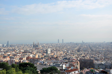 Fototapeta premium barcelona skyline