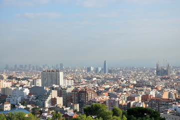 Fototapeta na wymiar Barcelona skyline