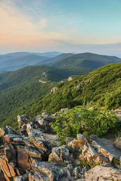 Skyline Drive seen from Stony Man, Shenandoah National Park, Virginia