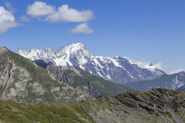 Fototapeta na wymiar Mont Blanc from Muret