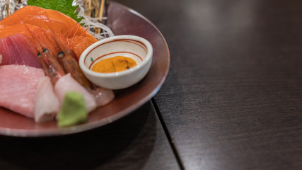 Sashimi With Dipping Sauce  生魚片與蘸醬