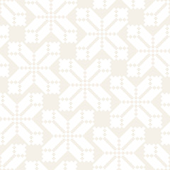 Fototapeta na wymiar Vector seamless cross tiling pattern. Modern stylish geometric texture. Repeating mosaic abstract background