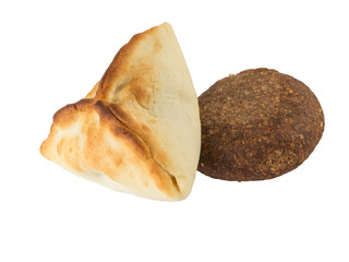 Arabic esfiha and kibbeh. Manakish