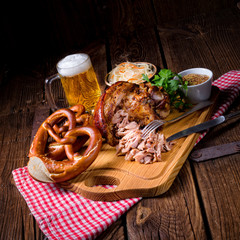 Fresh knuckle prepared for Oktoberfest