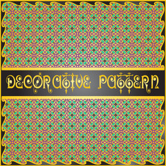 Colorful decorative geometric pattern background