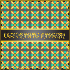 Colorful decorative geometric pattern background