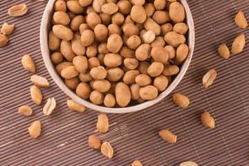 Japanese Peanuts into a bowl
