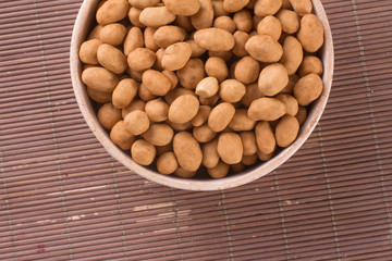 Japanese Peanuts into a bowl