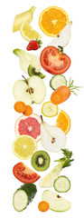 Modèle de concept de régime alimentaire fruits texture légumes