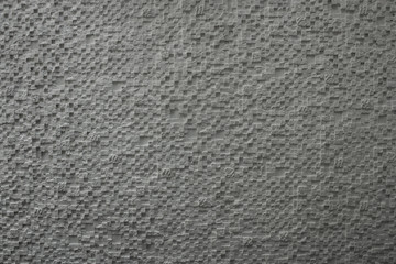 Background wall of small cubes in gray color