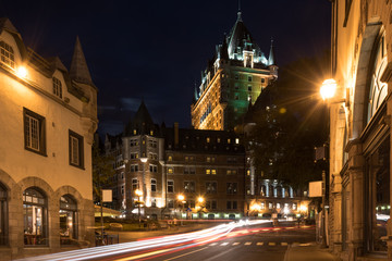 Streets of old Quebec city near Fairmont Le Chateau Frontenac. Canada - 164305281