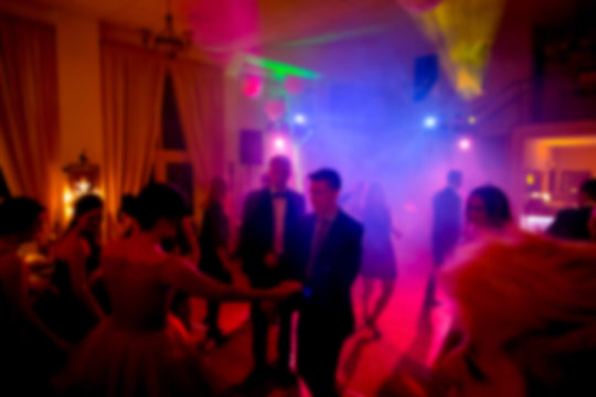 Dancefloor, party concept with dancing people
