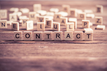 Business contract concept