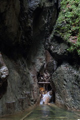 Obraz premium Wąwóz Kysel w Parku Narodowym Słowacki Raj, Słowacja