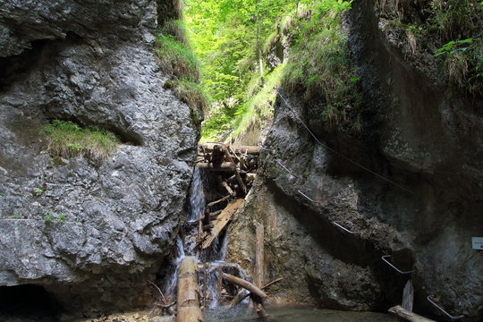 Kysel ravine in Slovak Paradise National park, Slovakia