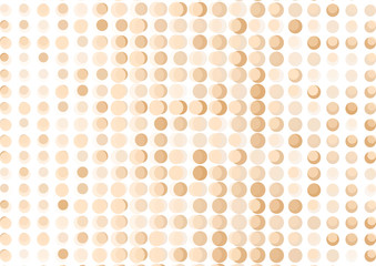 Brown abstract background with dots, vector illustration
