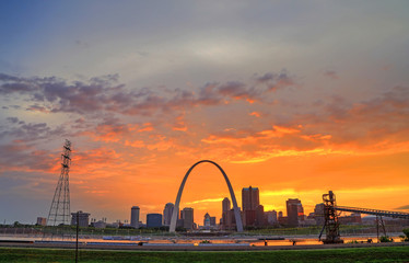 Obraz premium Gateway Arch in St. Louis, Missouri.