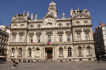 Fototapeta na wymiar Hôtel de ville, mairie de Lyon