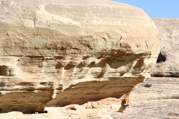Rock formations on the mountains due to erosion , Nevada - Utah