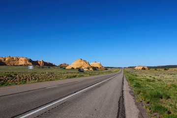 Road trip from Nevada to Utah, USA
