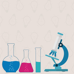 Science background with place for your text. Science concept. Vector illustration.