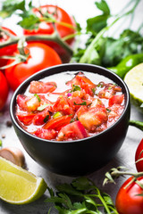 Traditional Latin American mexican salsa  sauce