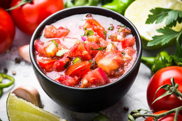 Traditional Latin American mexican salsa  sauce