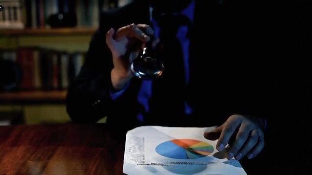 A boss pointing his finger against us, picking a bell and ringing it.
