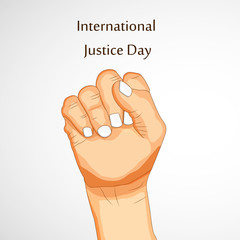 illustration of International Justice day background