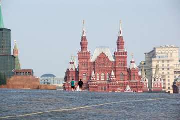 Obraz premium red square russia kremlin summer