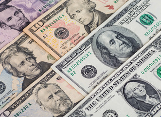 Money American dollar bills