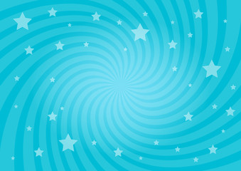 Fototapeta na wymiar Vector illustration for swirl design. Swirling radial pattern stars background. Vortex starburst spiral twirl square. Helix rotation rays. Converging psychedelic scalable stripes. Fun sun light beams
