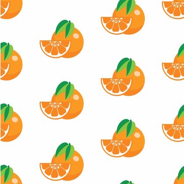pattern with oranges