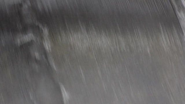 Force of water. Flat surface powerful falling water sometimes boils
