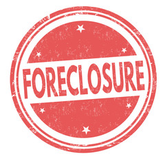 Foreclosure sign or stamp
