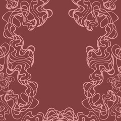 doodle on the brown wall,in the vintage style vector. background for Sex shop design. Intimate poster. Cabaret card